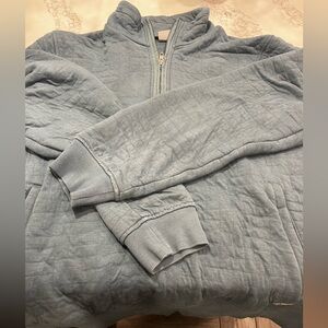 The North Face Men's Light Gray Zip-Up Sweater